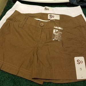 2 Brand New Women 3.5" Shorts